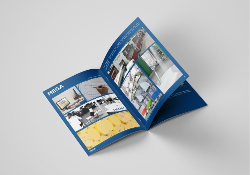 Informatie brochure van Mega magazijninrichting